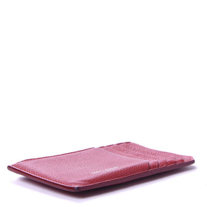 Saint Laurent Grained Calfskin 5 Fragments Zip Pouch Card Holder New Red 4 of 6