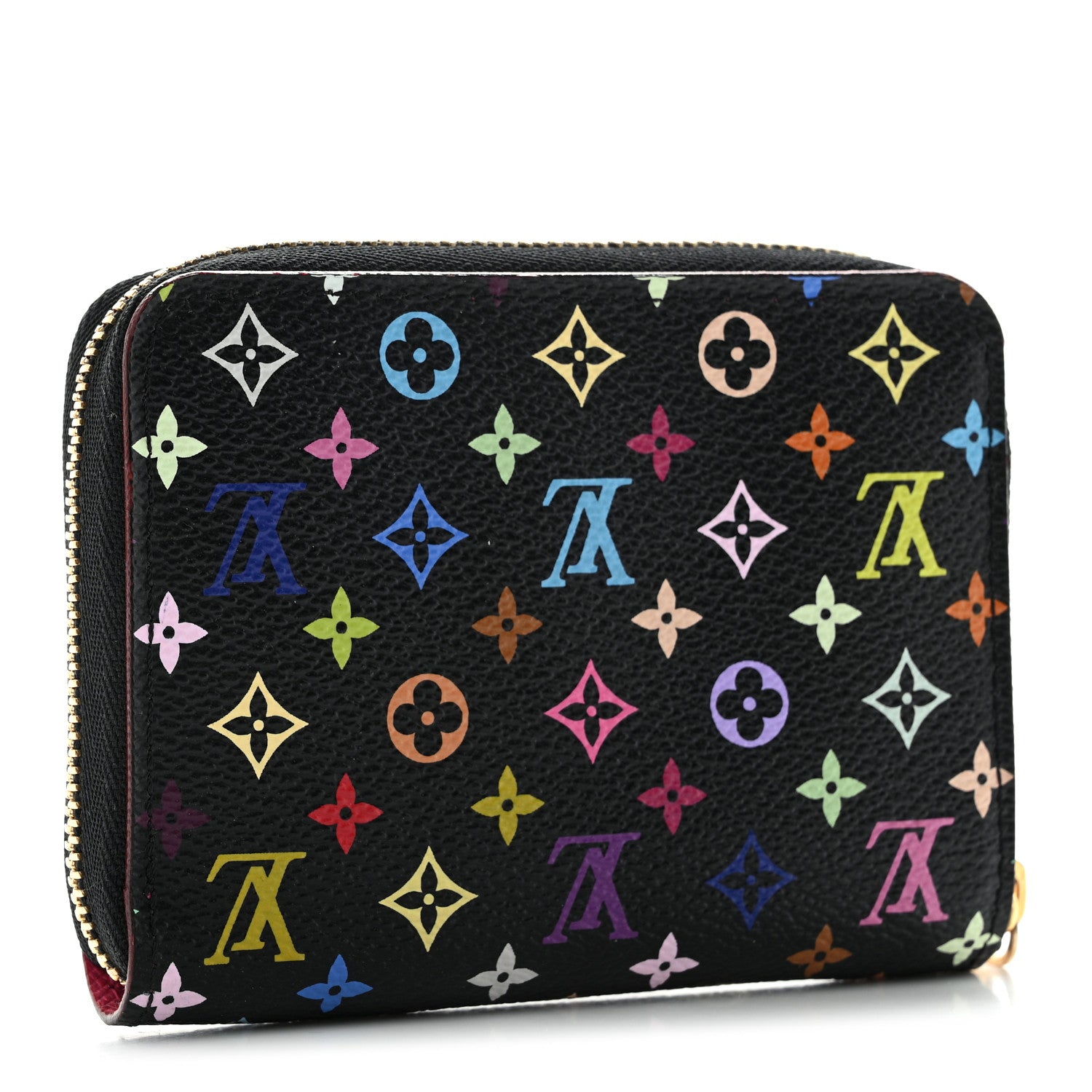 Louis Vuitton Monogram Multicolor Zippy Coin Purse Black Grenade 3 of 7