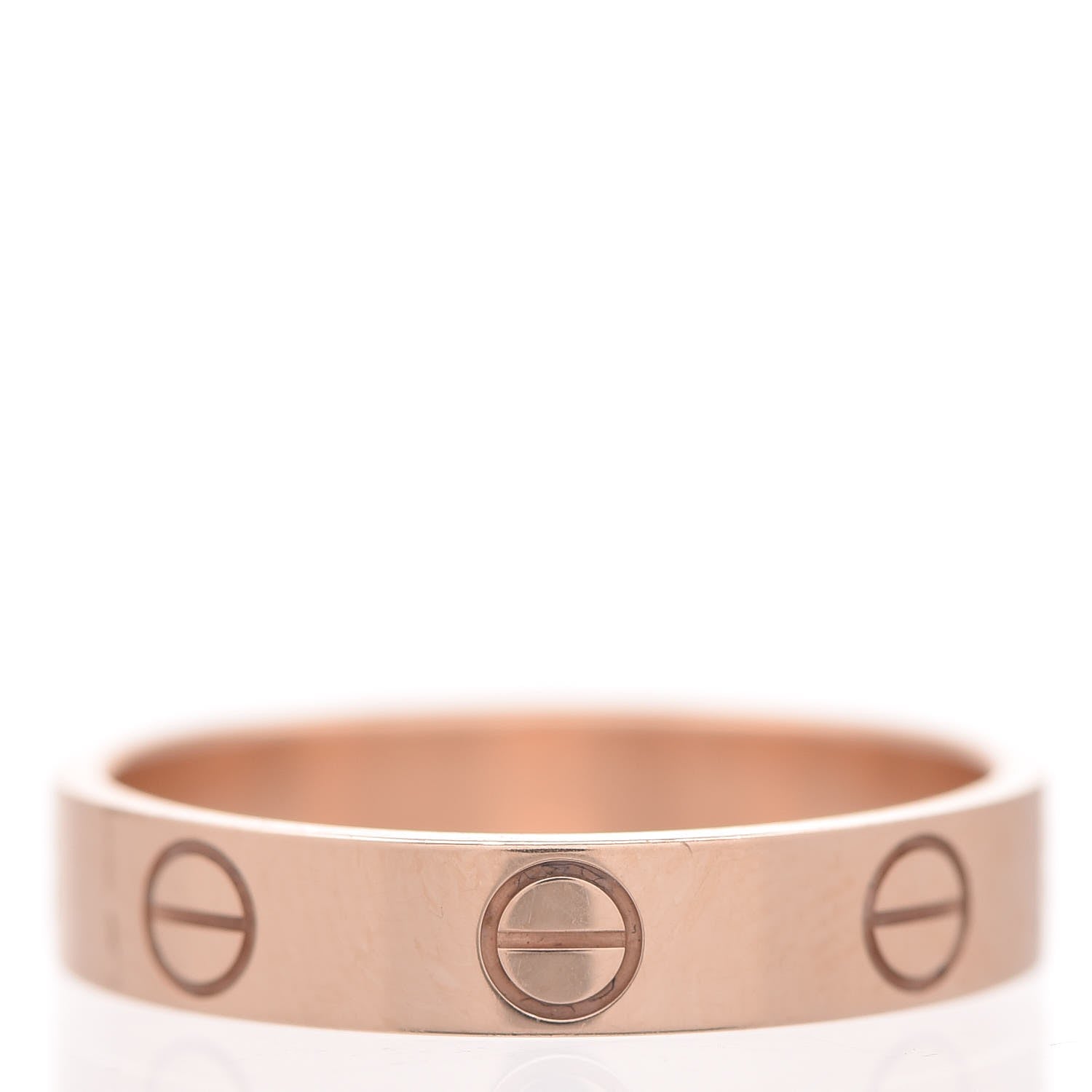 Cartier 18K Pink Gold 4mm LOVE Wedding Band Ring 51 5.75 3 of 6