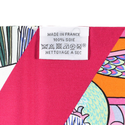 Hermes Silk Le Grand Prix du Faubourg Maxi Twilly Slim Vieux Rose Bordeaux 4 of 4