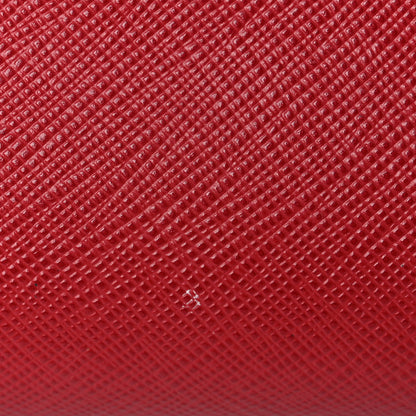 Prada Saffiano Lux East West Frame Clutch Fuoco 13 of 17