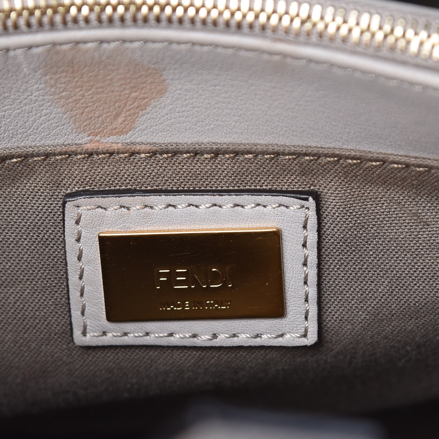 Fendi Vitello Elite Monster Petite 2Jours Tote Multicolor Black Grigio Polvere Multicolor 6 of 10