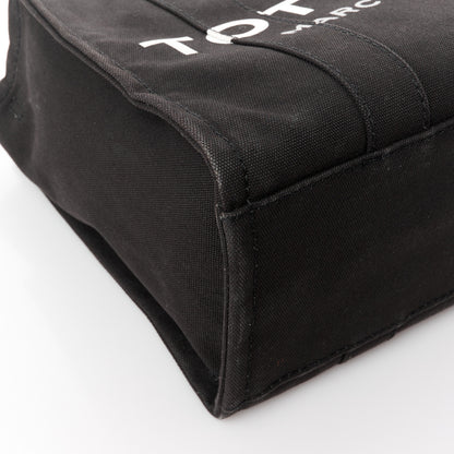 Marc Jacobs Cotton Canvas Small The Traveler Tote Bag Black 16 of 16