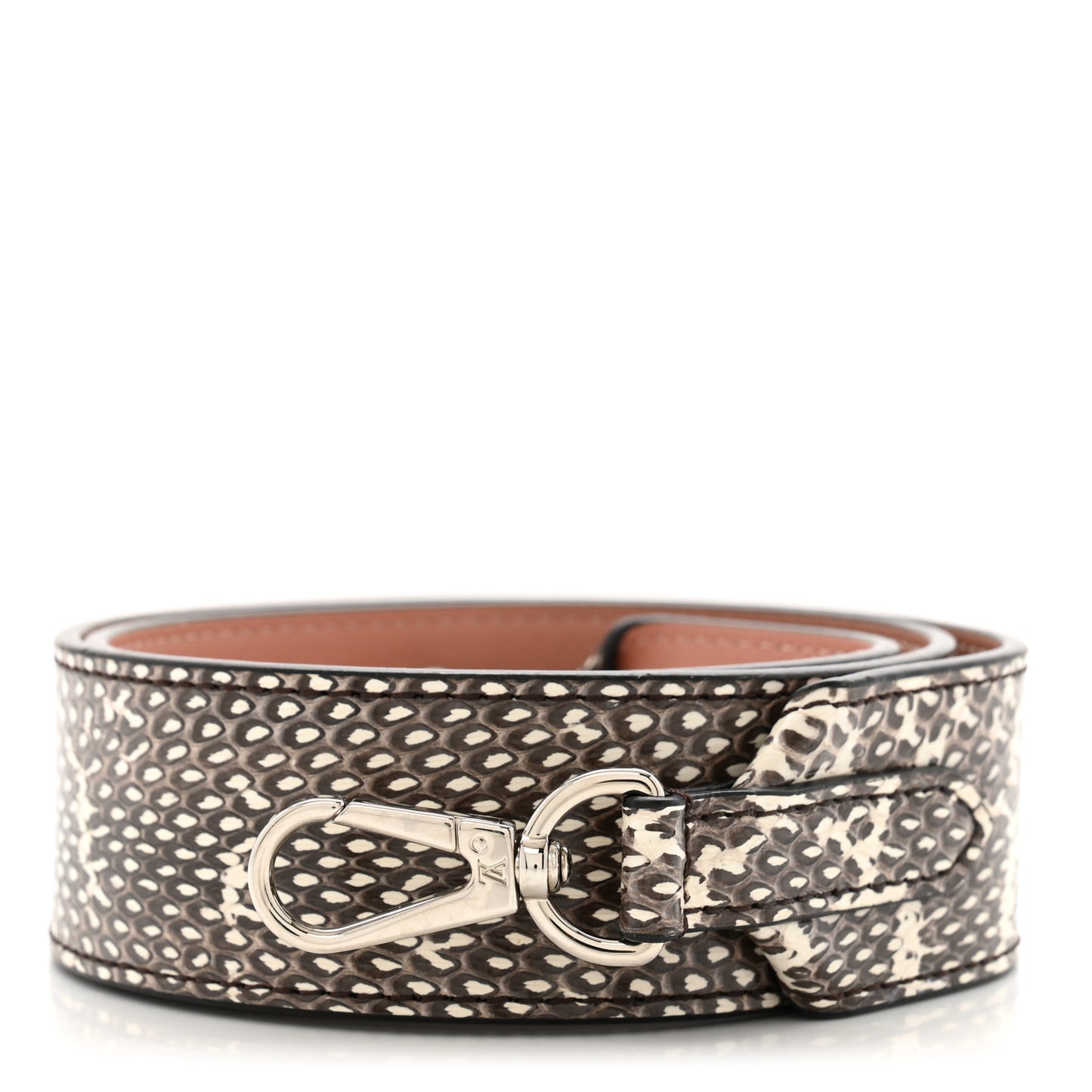 Snakeskin Bandouliere Shoulder Strap Natural