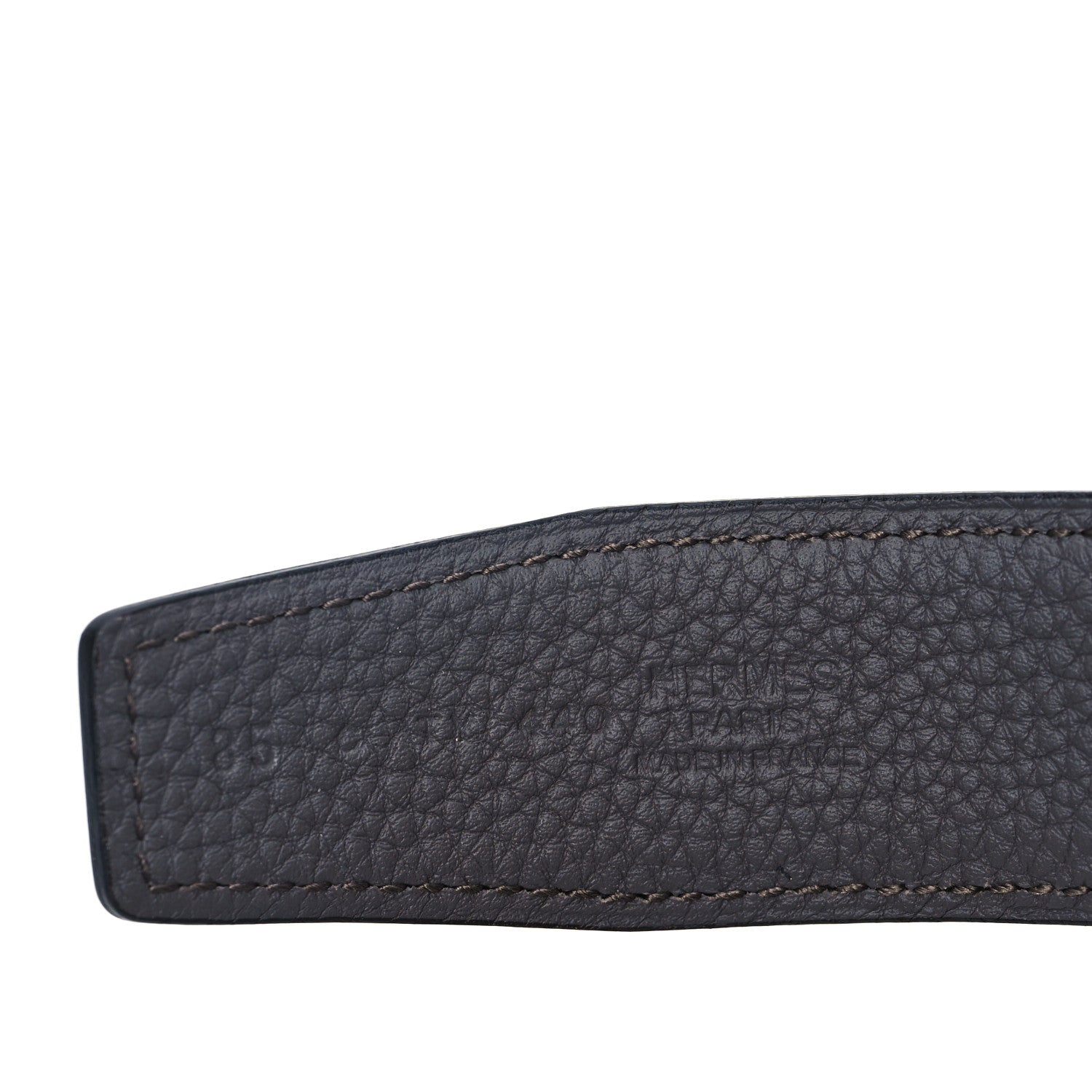 Hermes Box Togo 32mm H Belt 85 34 Black Etain 3 of 4