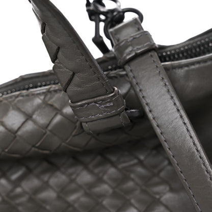 Bottega Veneta Calfskin Intrecciato Large Leggero Tote Kaki Fondente 33 of 43