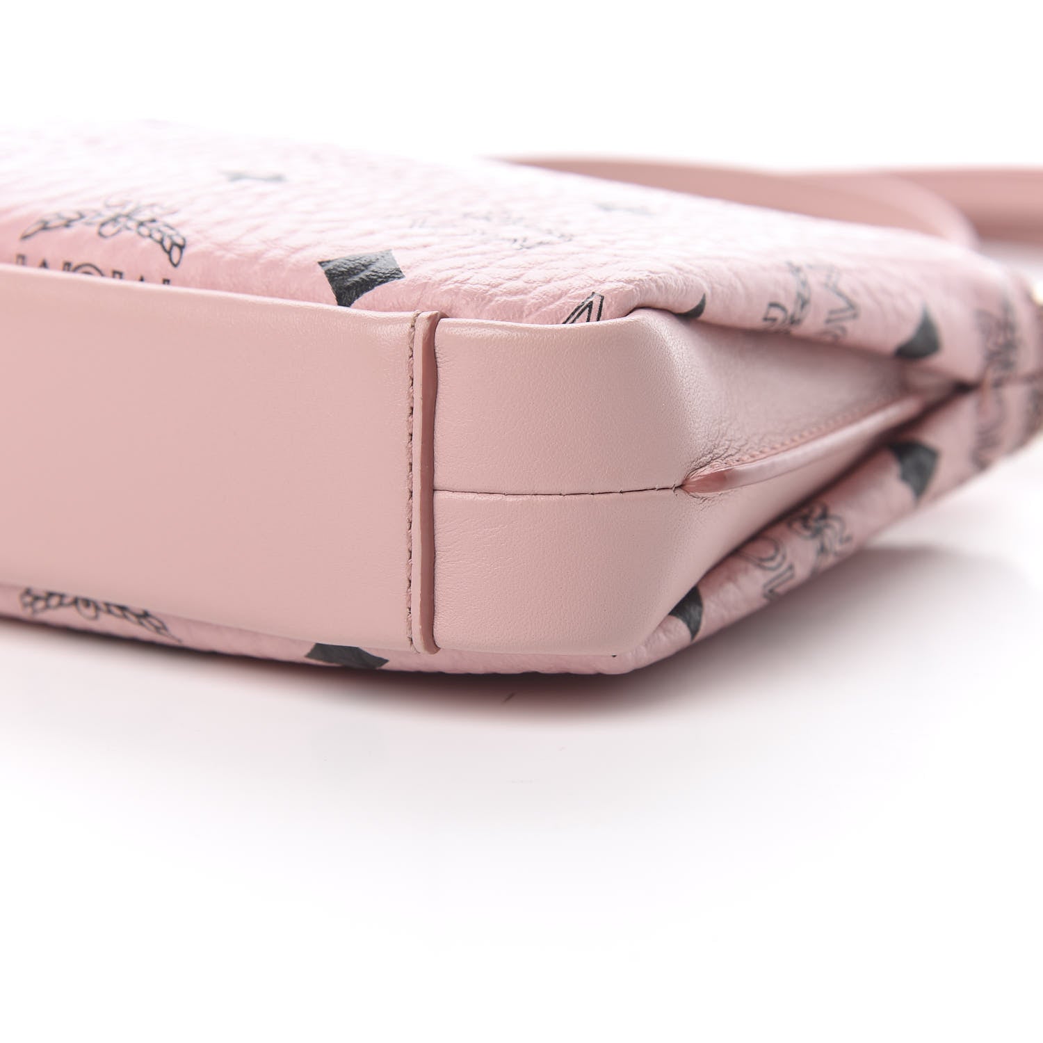 MCM Visetos Medium Millie Zip Crossbody Bag Soft Pink 10 of 11