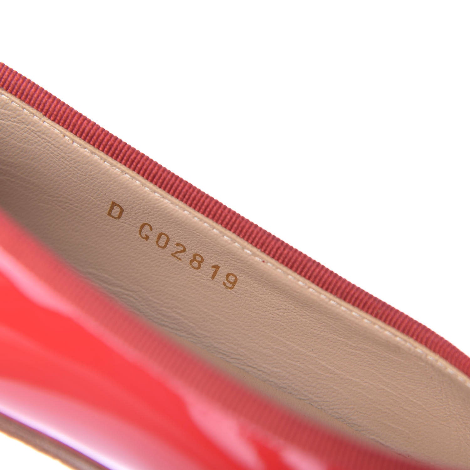 Chanel Patent Calfskin CC Cap Toe Ballerina Flats 36.5 Red 10 of 11