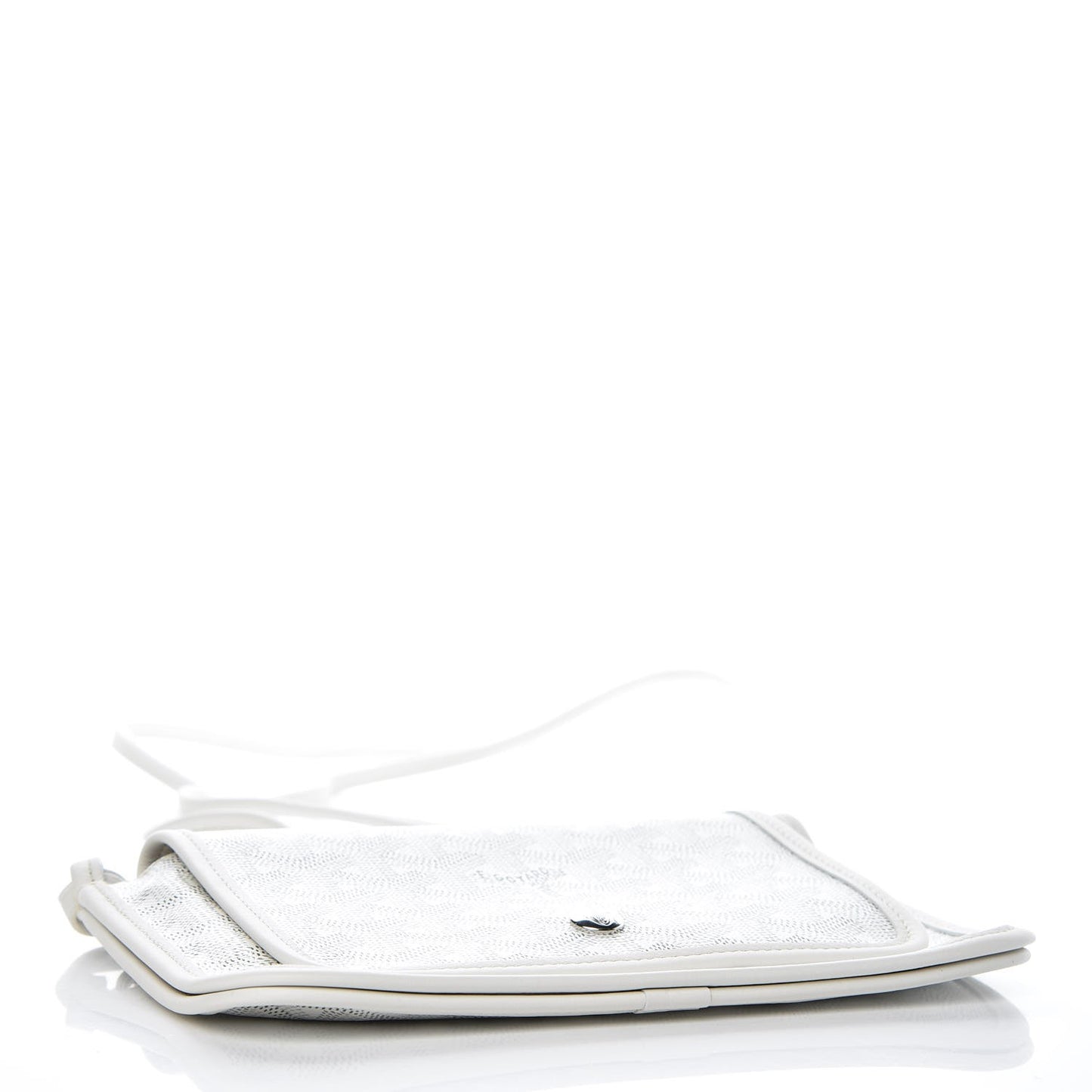 Goyardine Plumet Wallet Clutch White