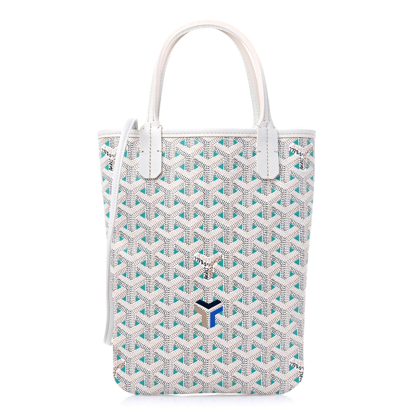 Goyardine Poitiers Tote White Opaline