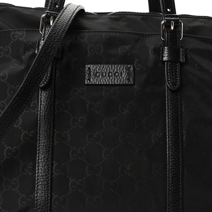 Gucci Nylon Monogram Tote Black 8 of 10