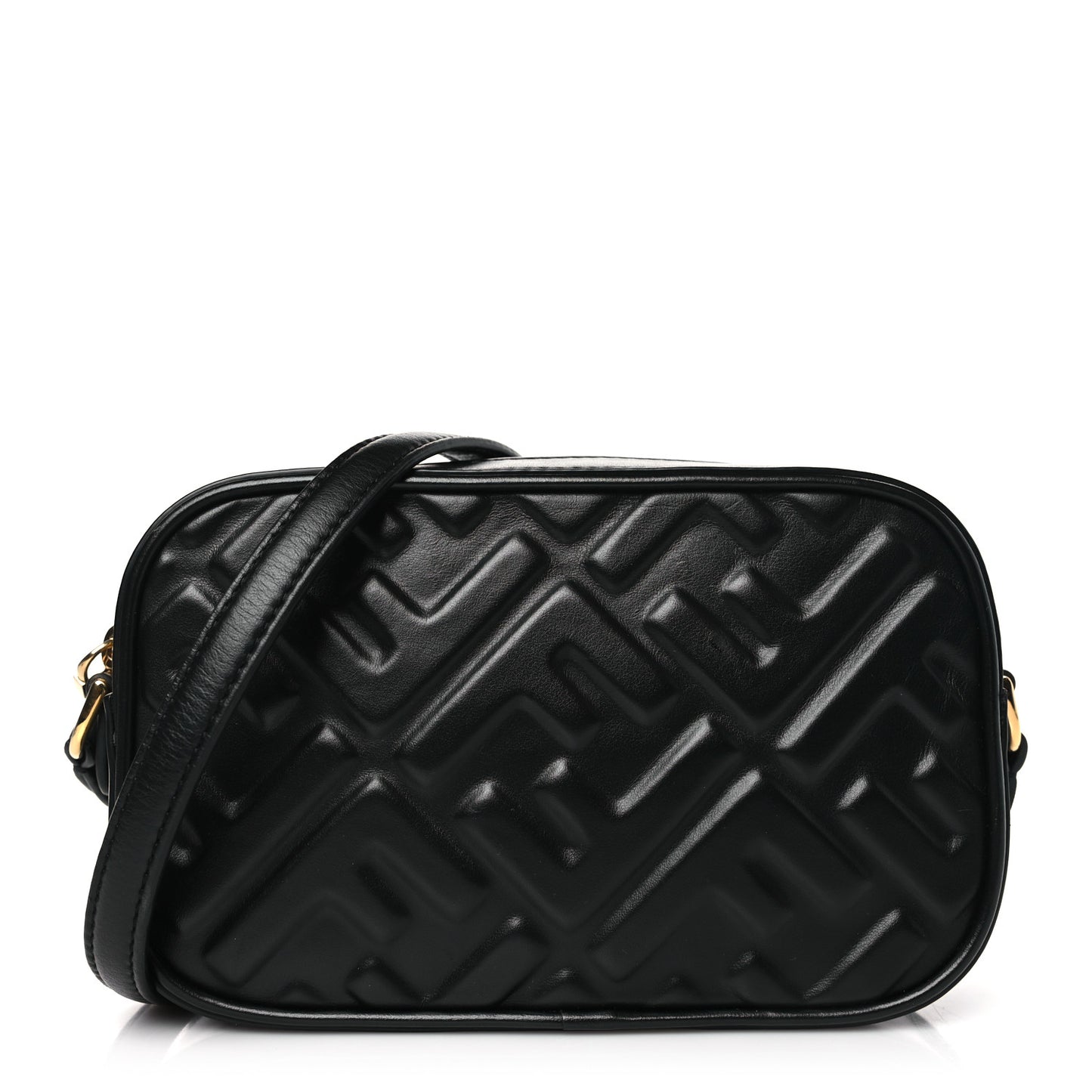 Vitello Epoque FF Embossed Camera Case Black