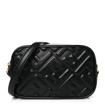 Fendi Vitello Epoque FF Embossed Camera Case Black 1 of 8