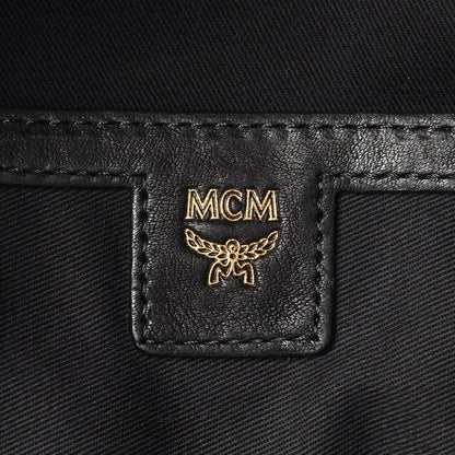 MCM Lambskin Fox Fur Medium Stark Insignia Backpack Black 6 of 9