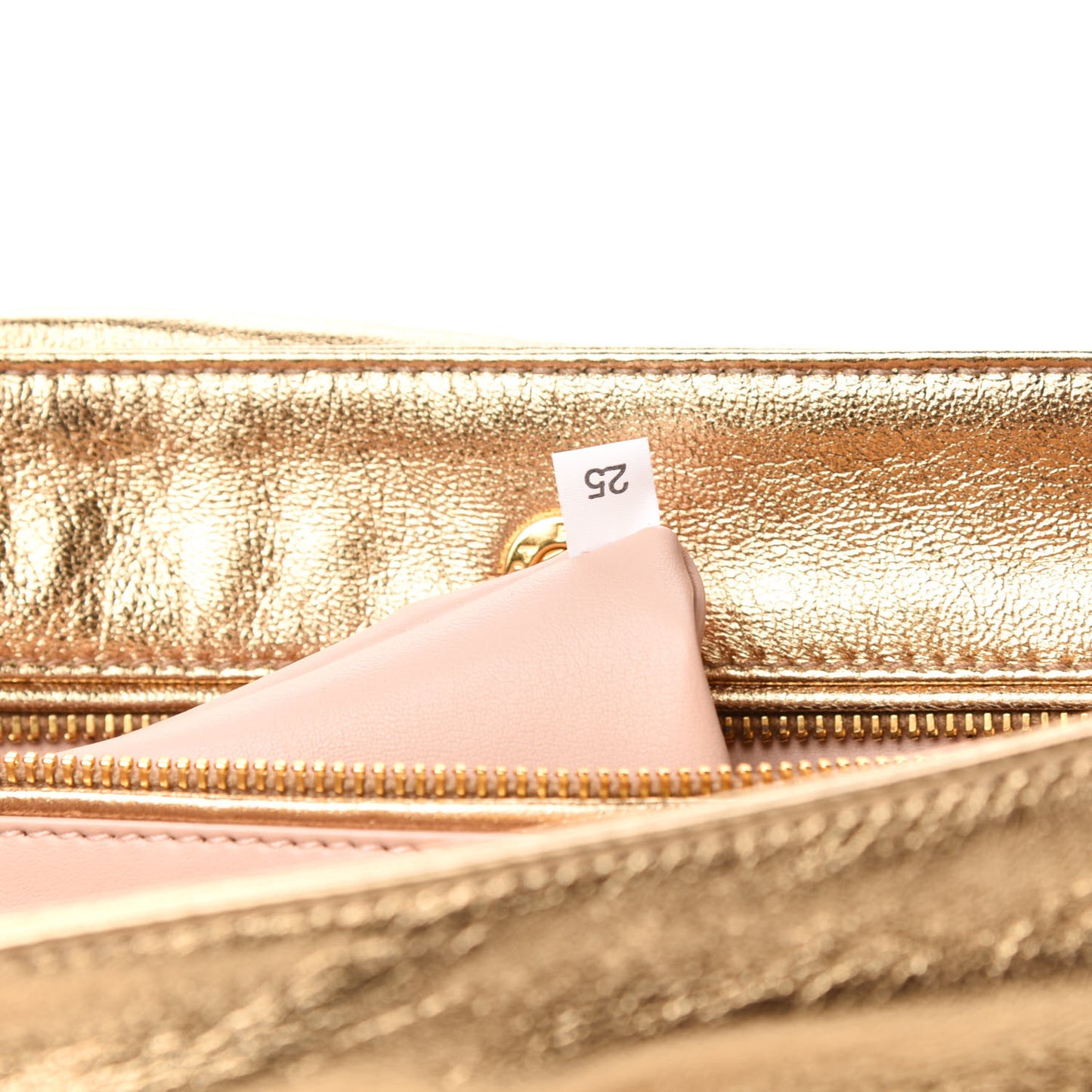 Nappa Flame Flap Clutch Platino
