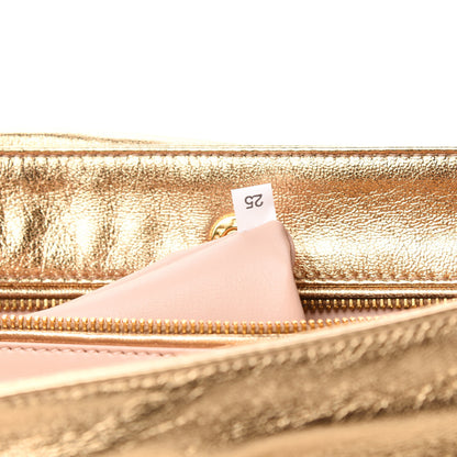 Prada Nappa Flame Flap Clutch Platino 7 of 9