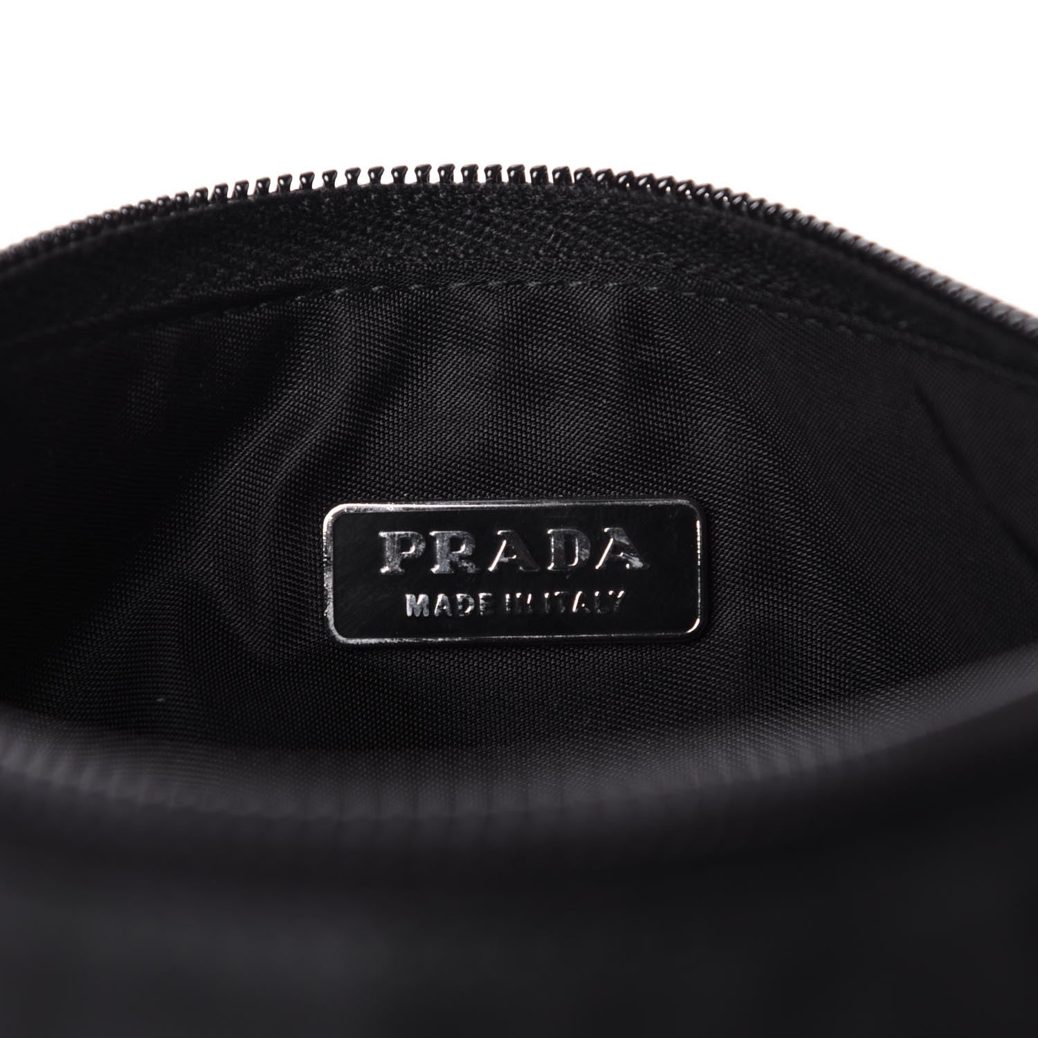Prada Tessuto Nylon Pochette Bag Black 6 of 7