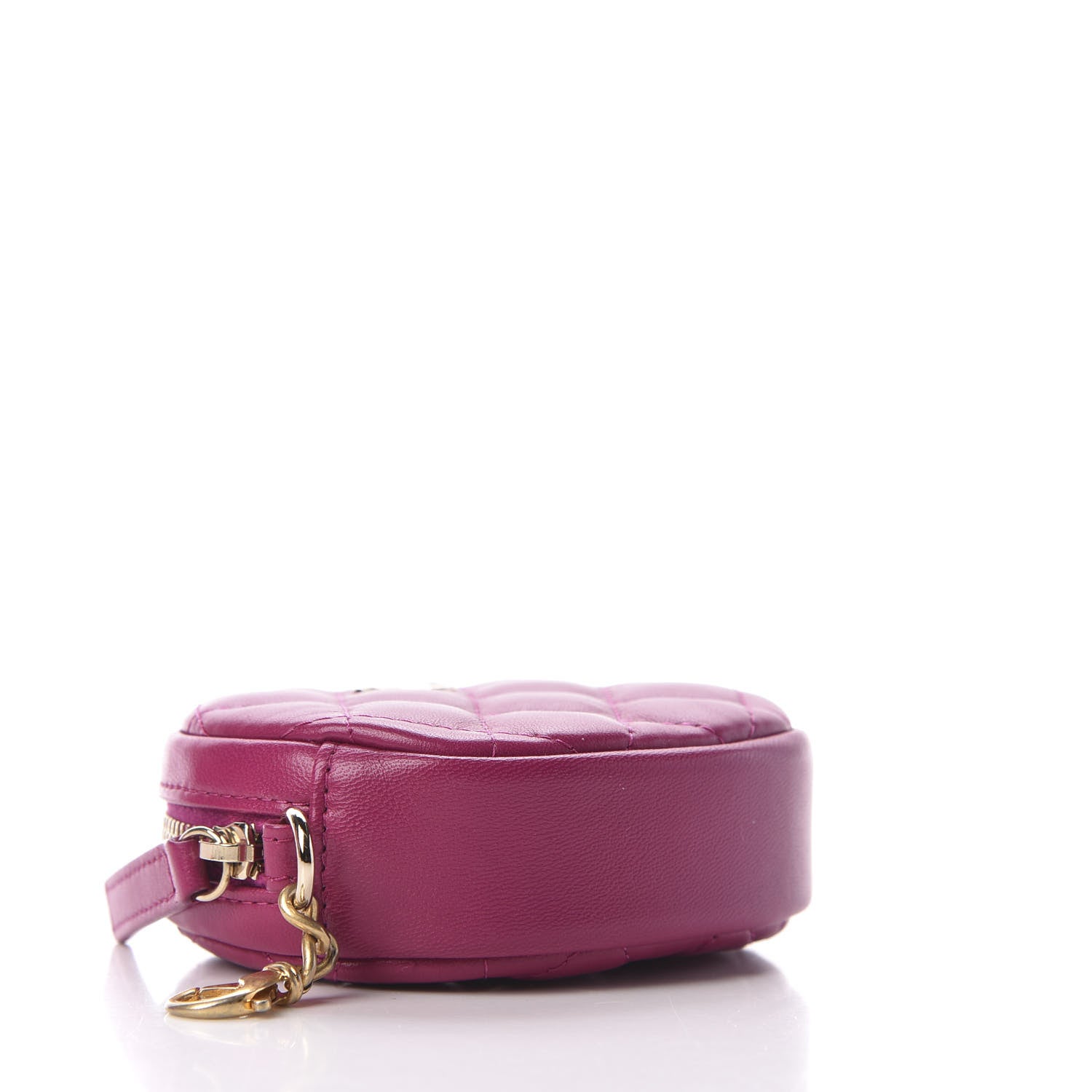 Chanel Wool Tweed Lambskin Quilted 19 Wallet On Chain WOC and Coin Purse Fuchsia 11 of 14