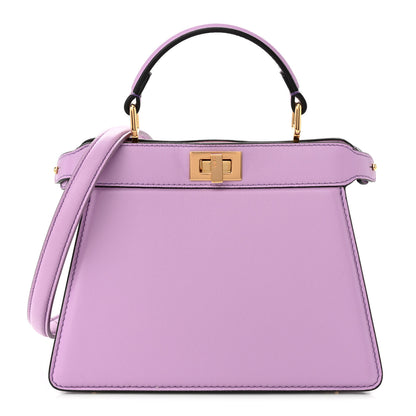 Fendi Shiny Nappa Petite Peekaboo I SEE U Satchel Violetta 1 of 10