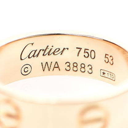 Cartier 18K Yellow Gold 5.5mm LOVE Ring 53 6.25 3 of 3