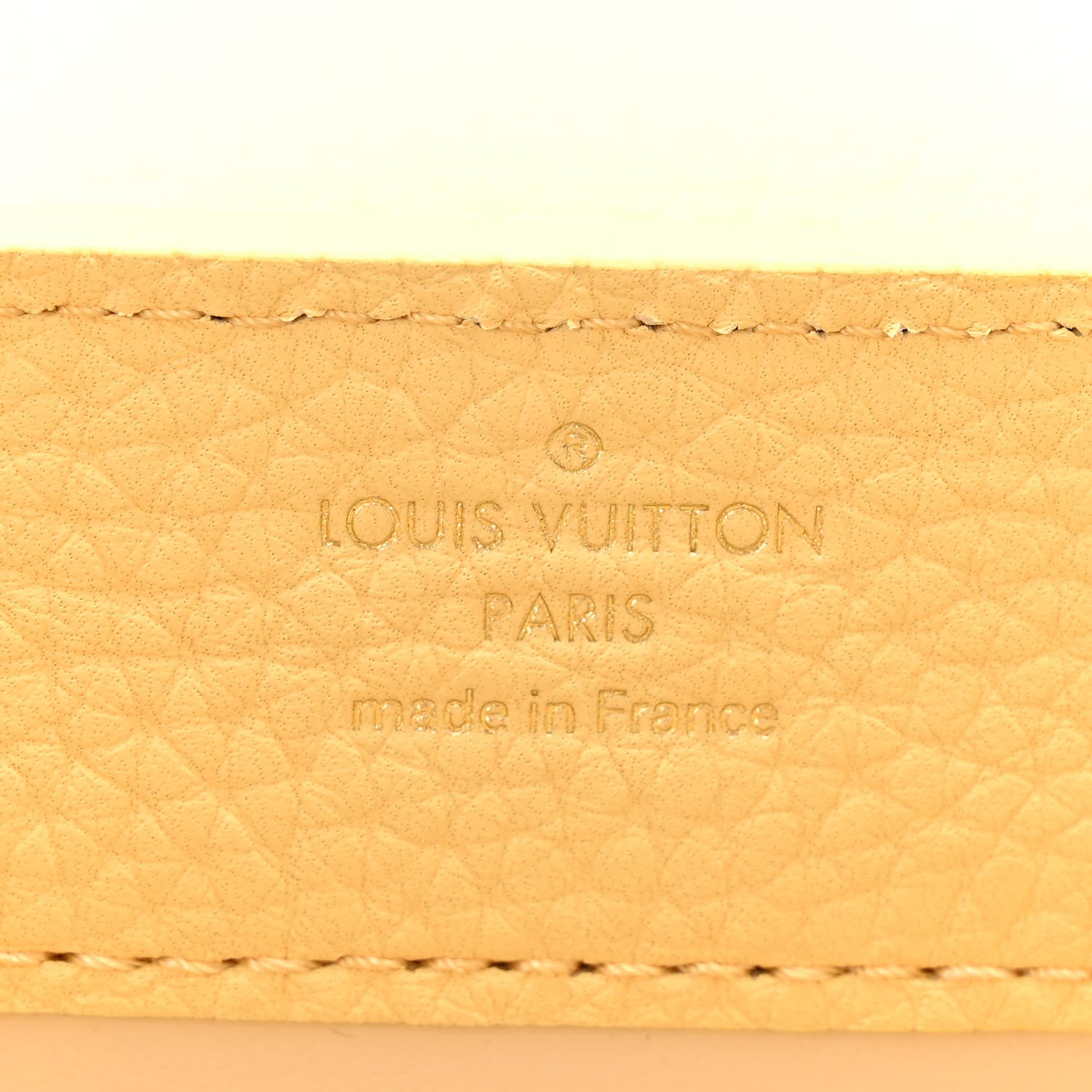 Louis Vuitton Taurillon Mini Capucines Jaune Plume 6 of 9