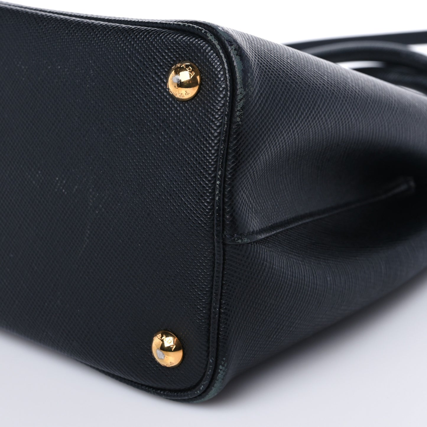 Saffiano Cuir Small Double Bag Black Mughetto