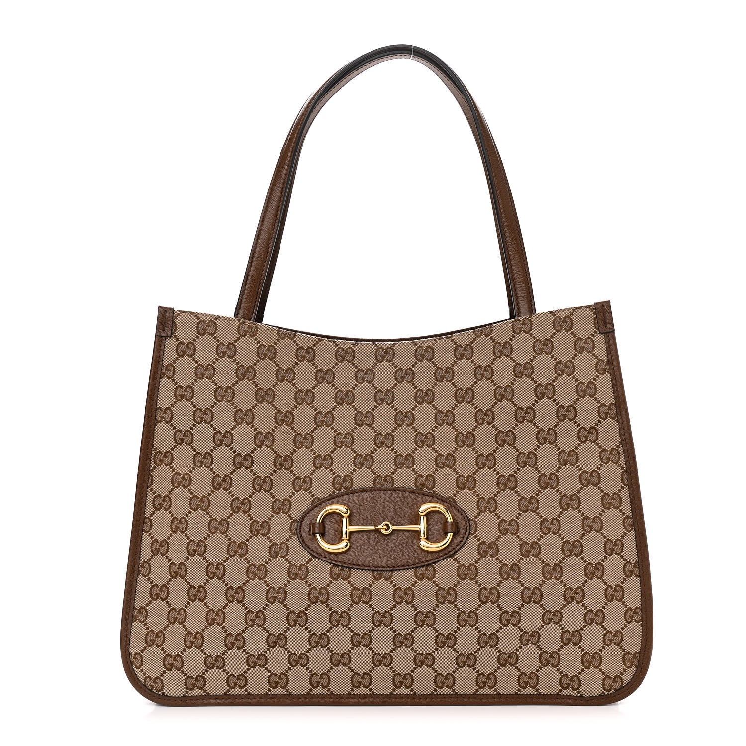 Gucci Monogram Horsebit 1955 Tote Bag Beige Brown Sugar 1 of 10