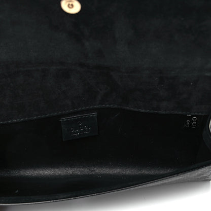 Gucci Patent Microguccissima Small Broadway Clutch Black 6 of 9