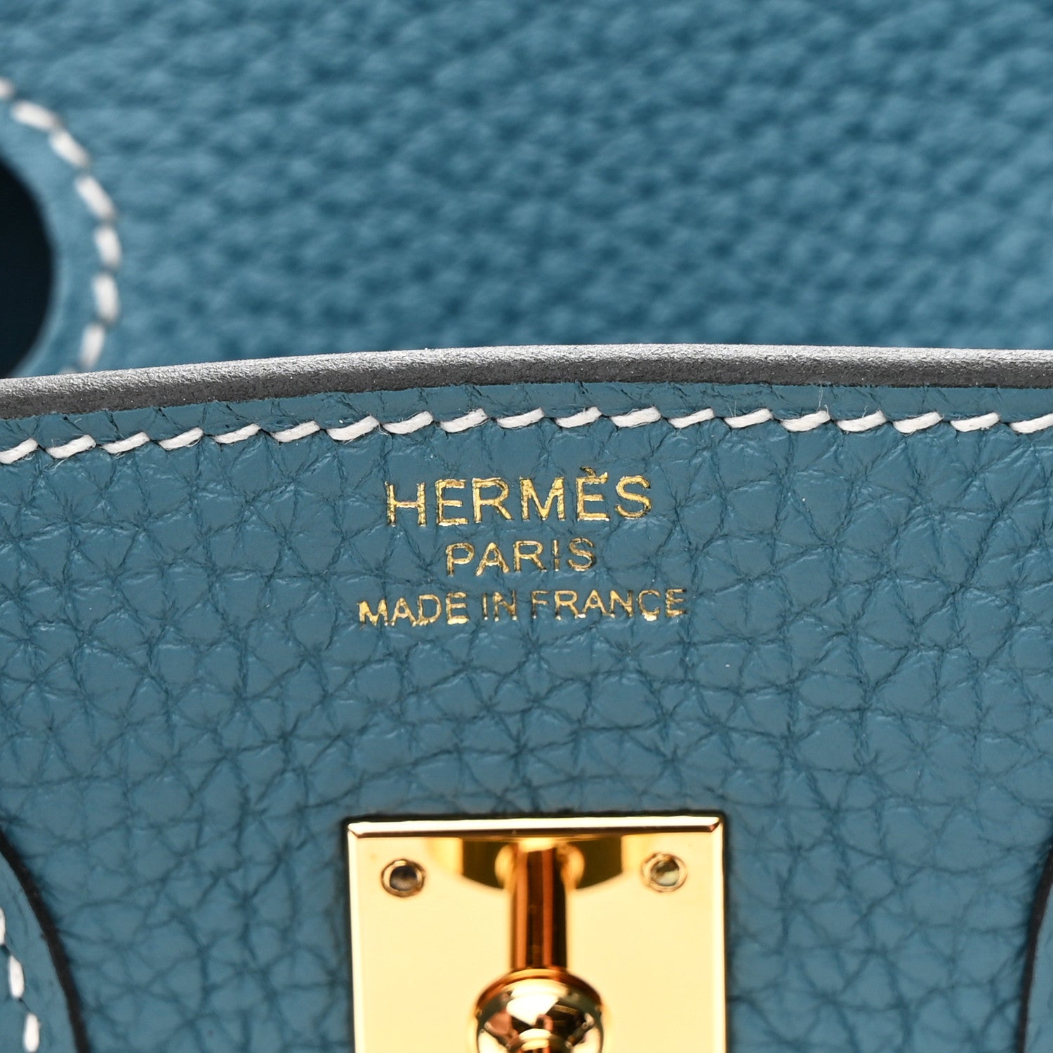 Hermes Togo Birkin 25 New Blue Jean 6 of 11