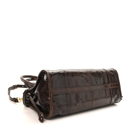 Prada Shiny Nappa Medium Bonnie Shoulder Bag Moro 4 of 9