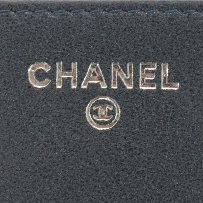 Chanel Crystal Quilted Wallet On Chain WOC Dark Blue 6 of 8