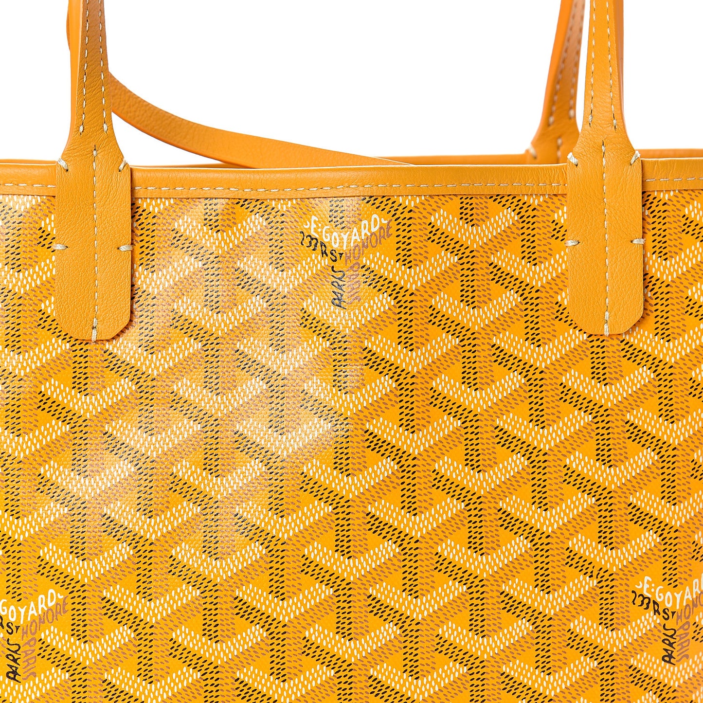 Goyardine Reversible Mini Anjou Yellow