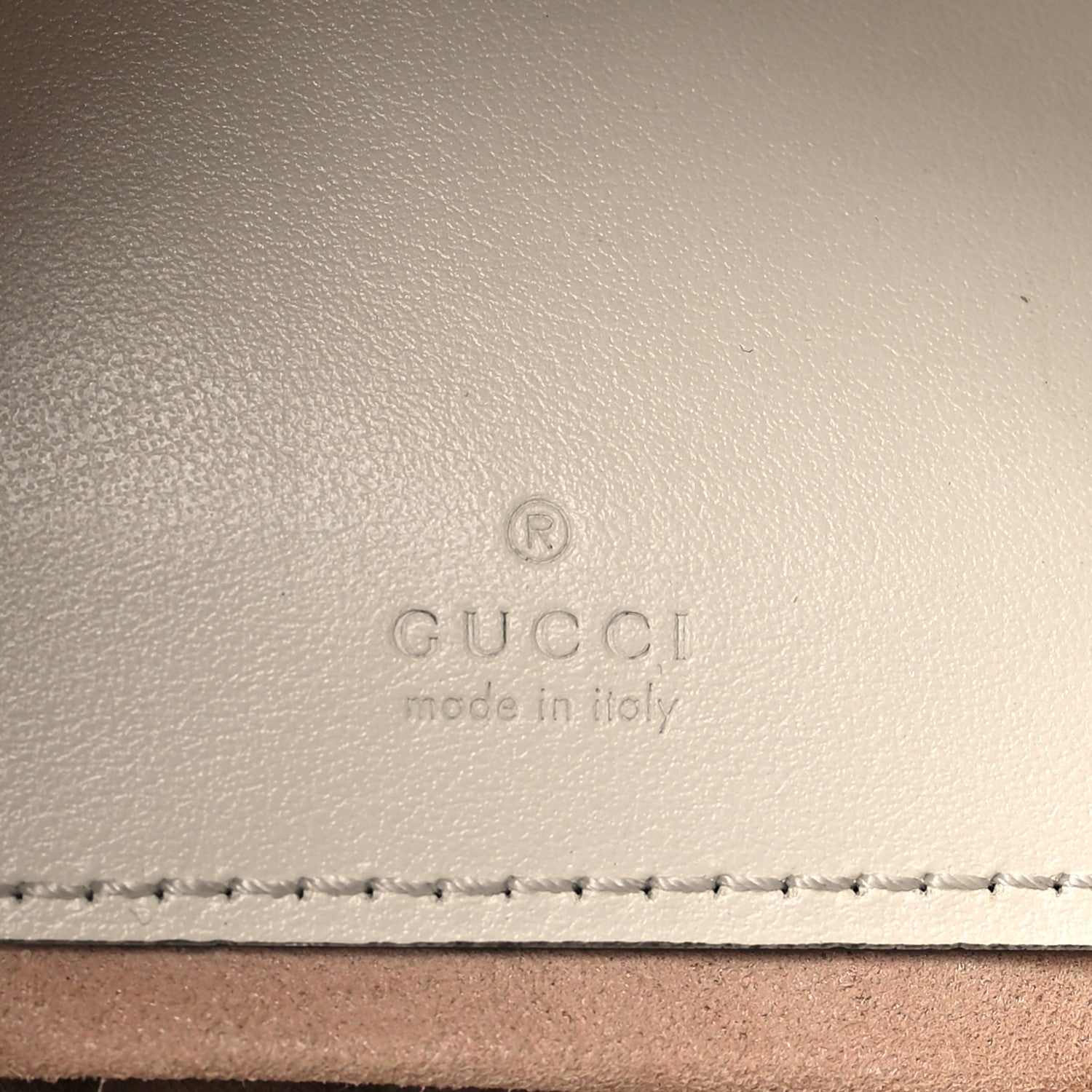 Gucci Calfskin Matelasse Mini GG Marmont 2.0 Bucket Bag White 6 of 9