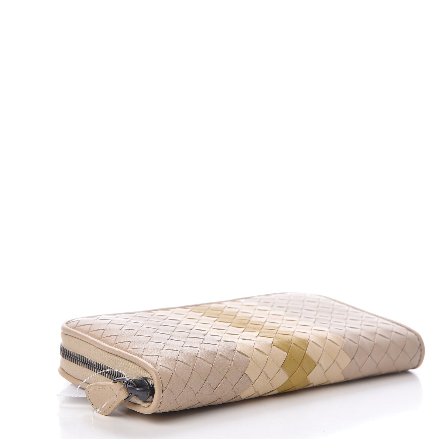 Nappa Intrecciato Zip Around Wallet Mink Multicolor