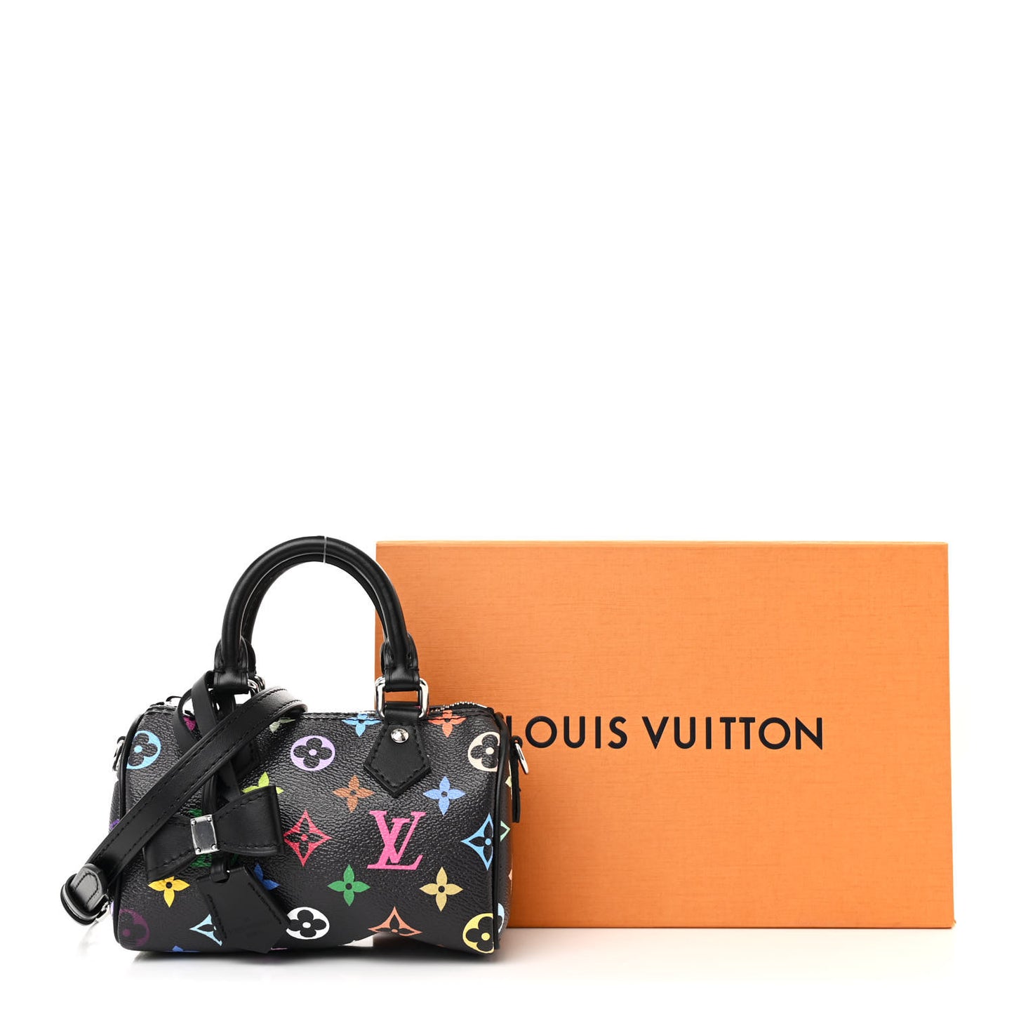 LV X TM Monogram Multicolor Nano Speedy Black