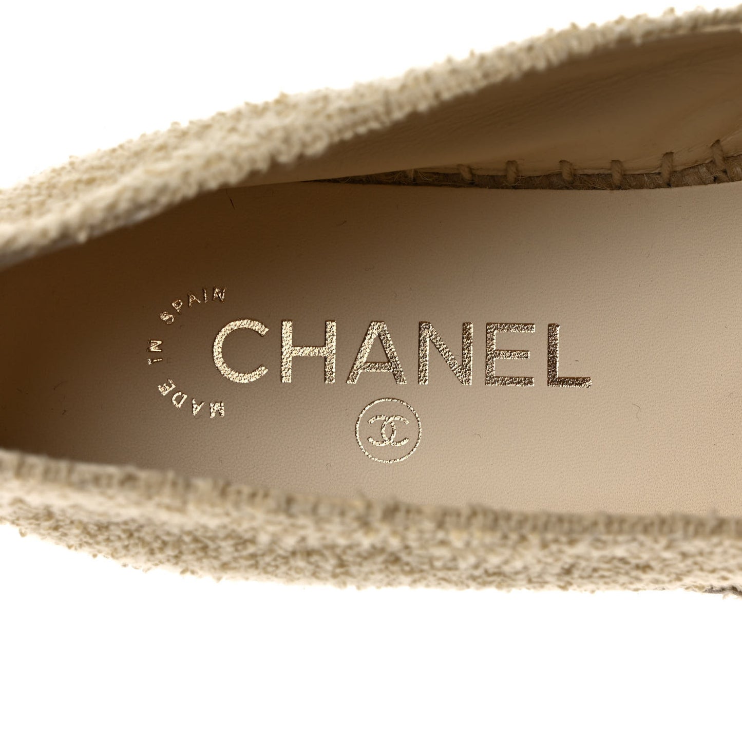 Fabric CC Espadrilles 39 Ecru Light Beige