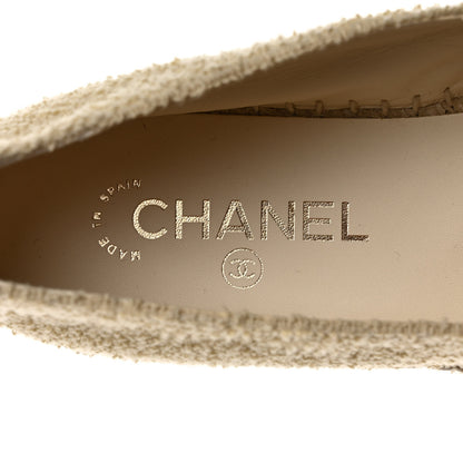 Chanel Fabric CC Espadrilles 39 Ecru Light Beige 7 of 10