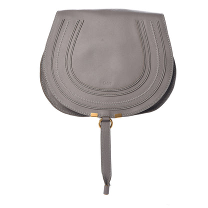 Chloe Calfskin Medium Marcie Round Crossbody Bag Cashmere Grey 1 of 13