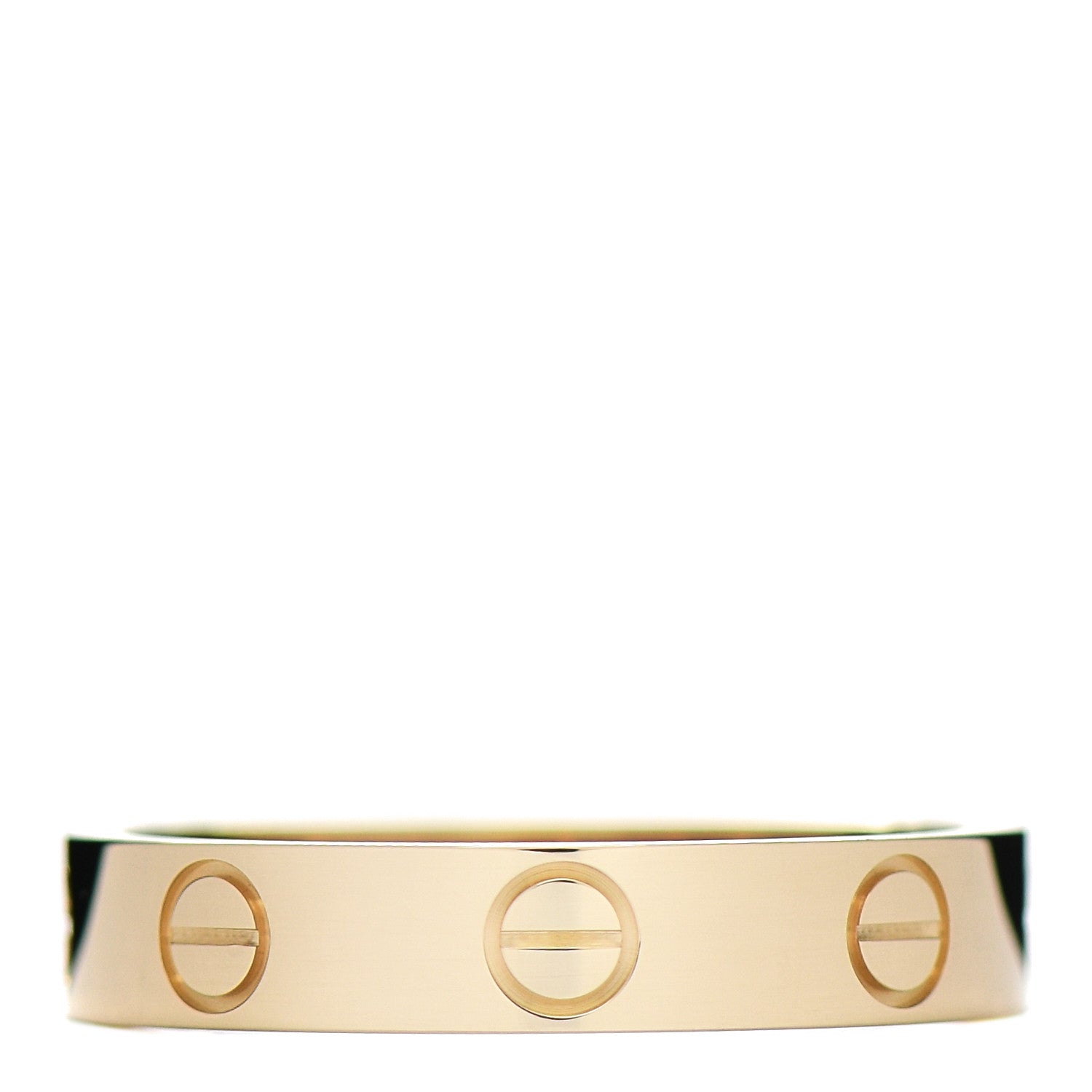Cartier 18K Yellow Gold 3.5mm LOVE Wedding Band Ring 51 5.75 1 of 5