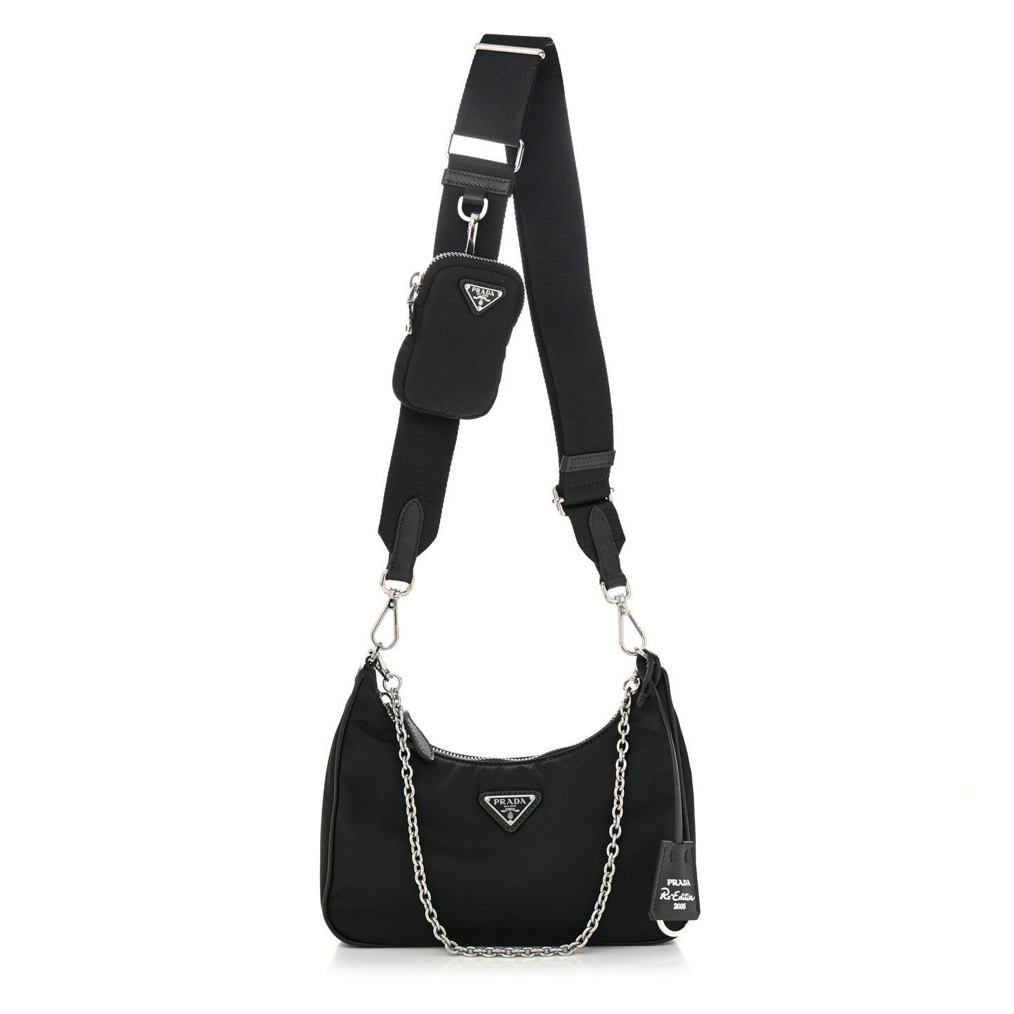 Nylon Re-Edition 2005 Shoulder Bag Black