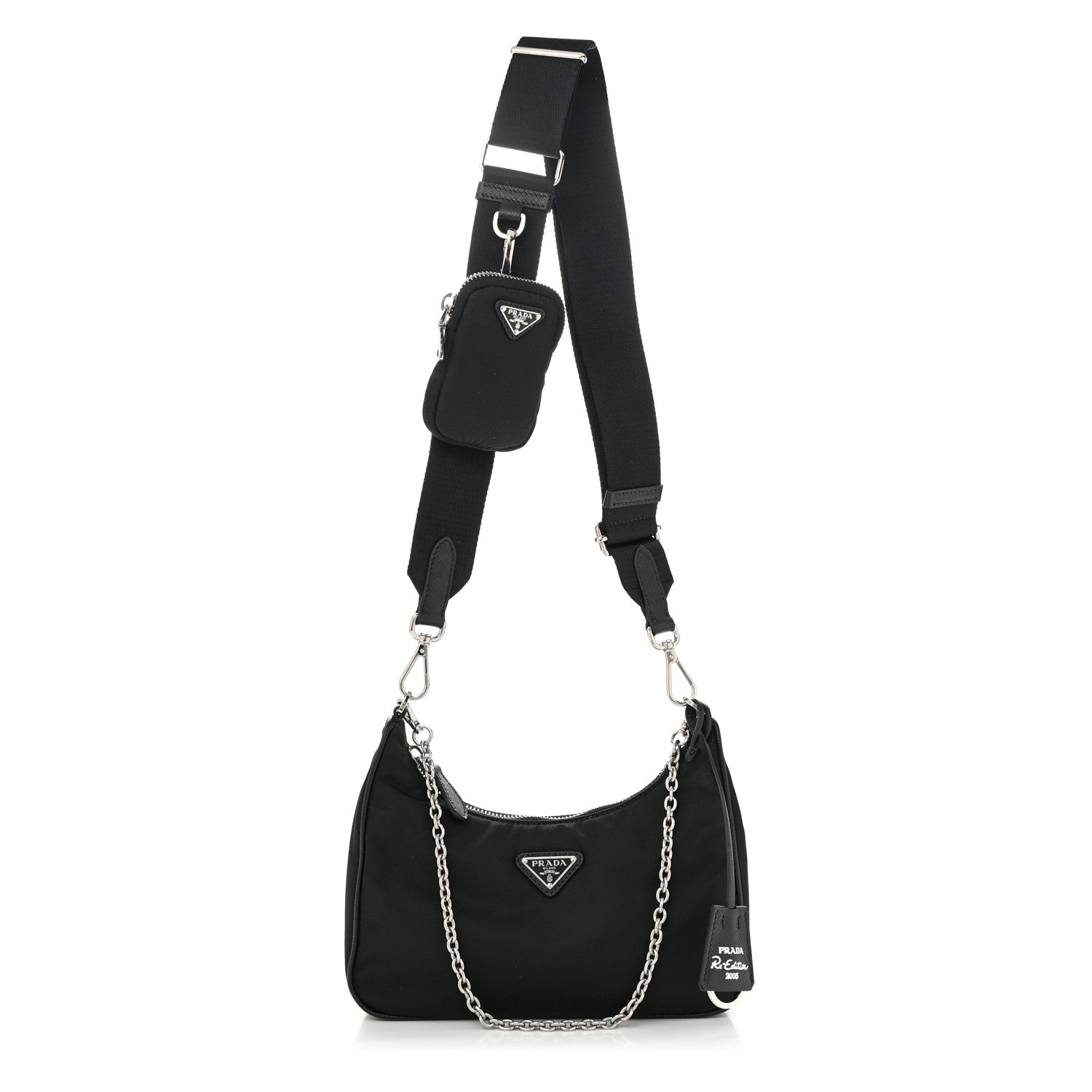 Prada Nylon Re-Edition 2005 Shoulder Bag Black 1 of 11