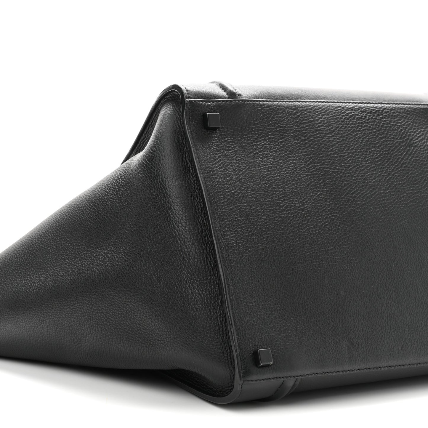 Grained Calfskin Medium Phantom Luggage Black