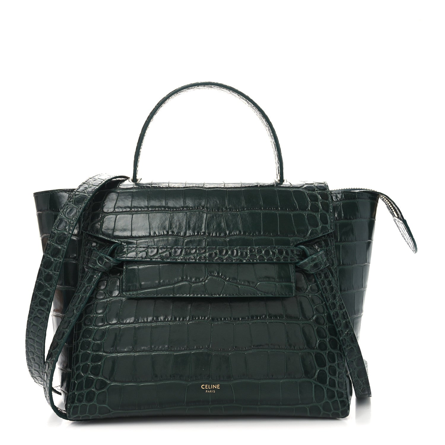 Celine Calfskin Crocodile Embossed Micro Belt Bag Amazone 1 of 9