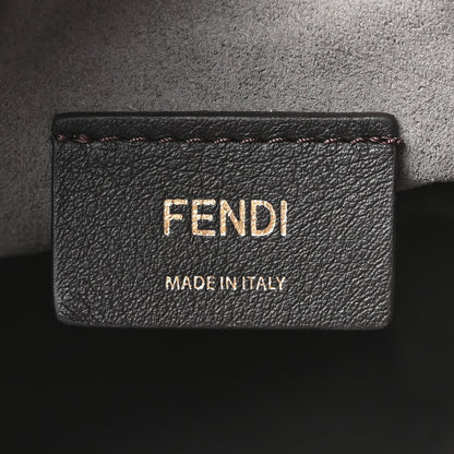 Fendi Chenille Vitello King FF Mini Mon Tresor Bucket Bag Antracite Asfalto 6 of 11