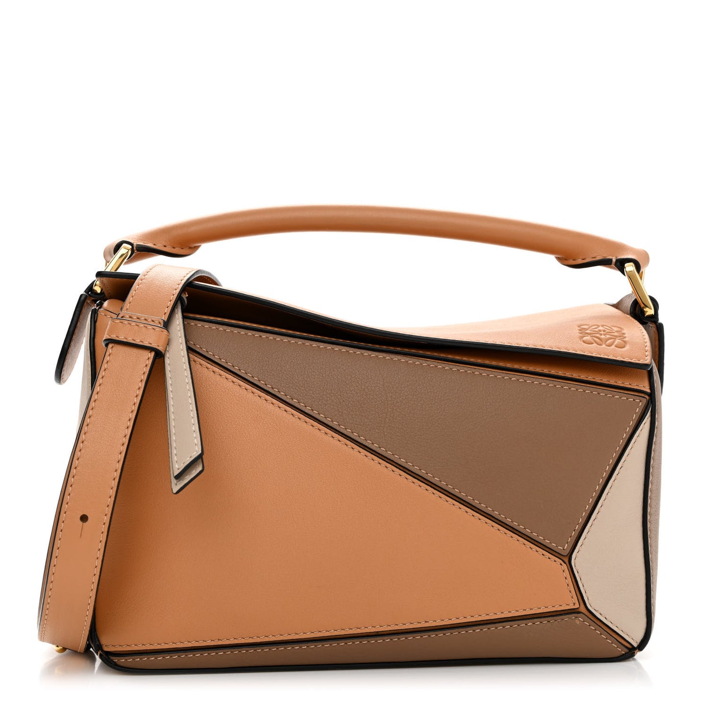 Calfskin Small Puzzle Bag Warm Desert Mink