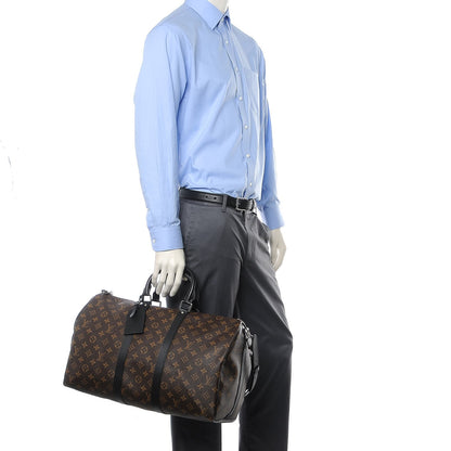 Louis Vuitton Monogram Macassar Keepall Bandouliere 45 2 of 8