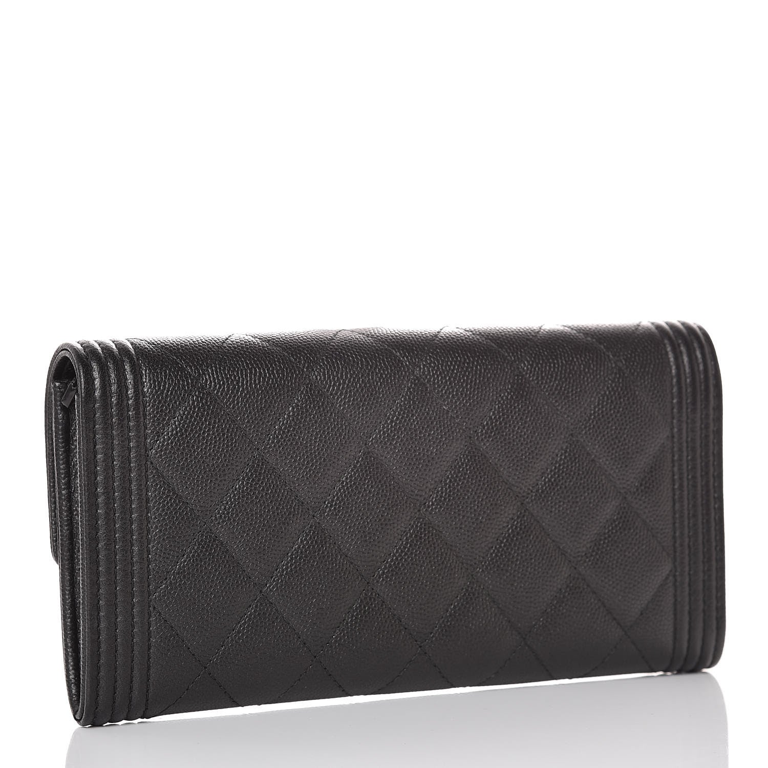 Chanel Caviar Quilted Boy Flap Wallet So Black 3 of 10