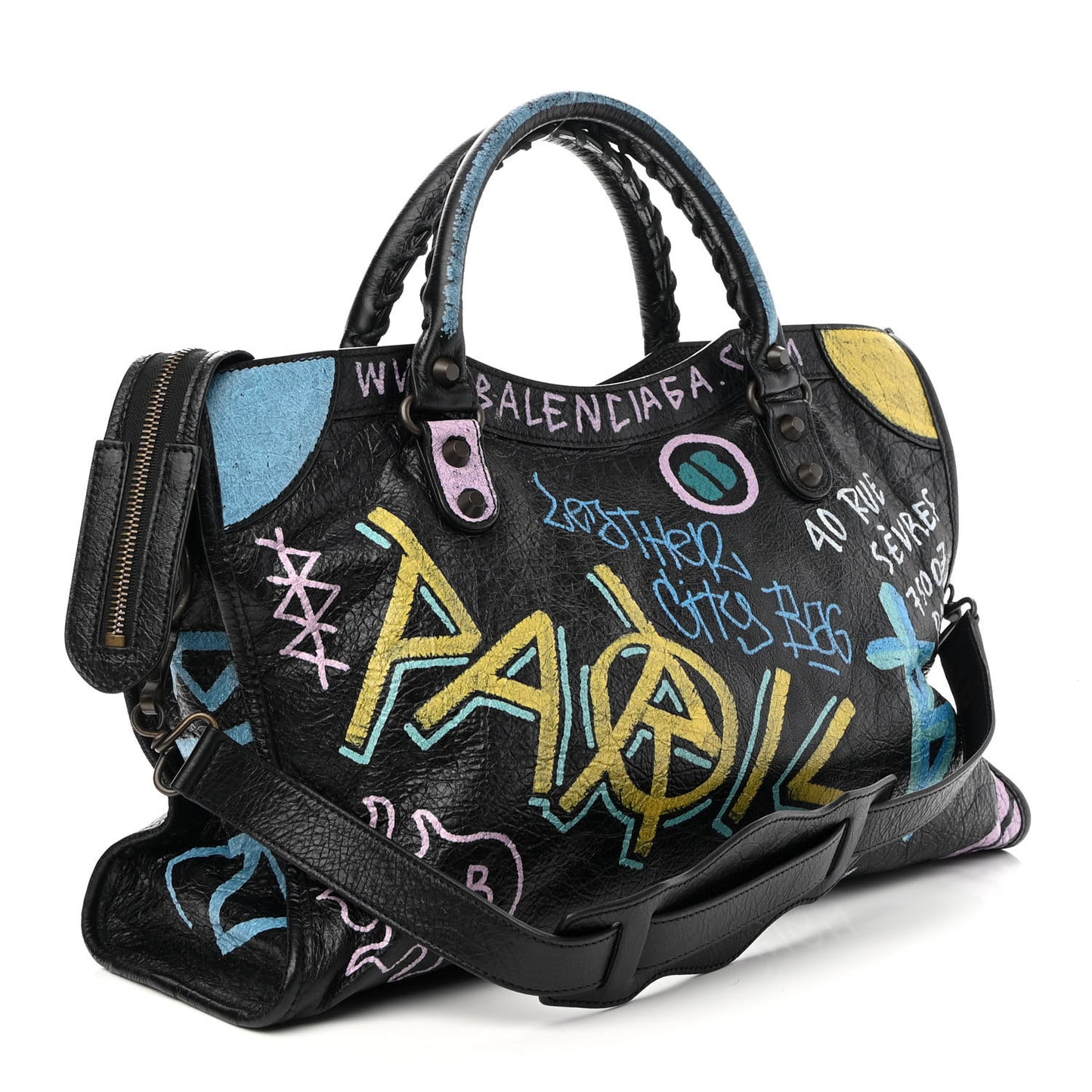 Agneau Graffiti All Over Classic Hardware City Black Multicolor