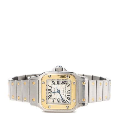 Cartier Stainless Steel 18K Yellow Gold 24mm Santos De Cartier Galbee Automatic Watch 2 of 6