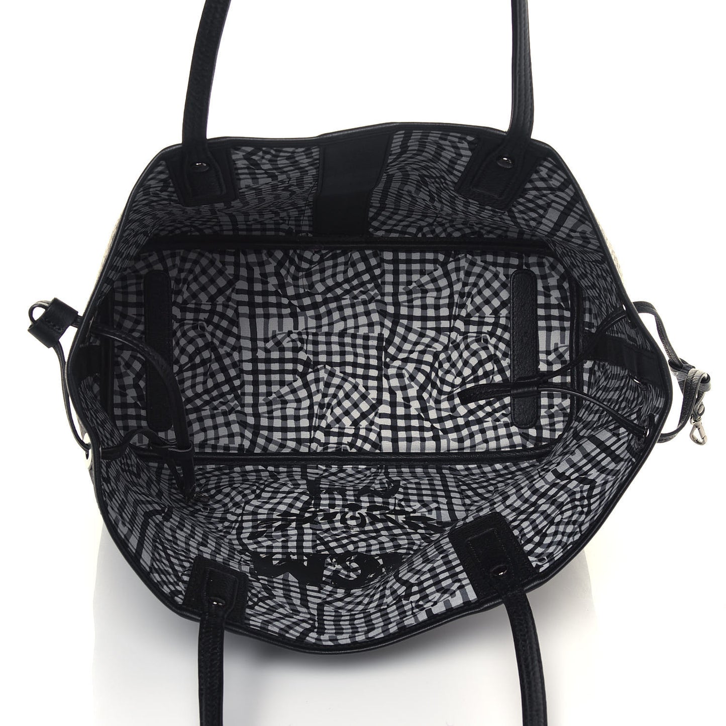 Visetos Medium Liz Reversible Shopper Tote Black